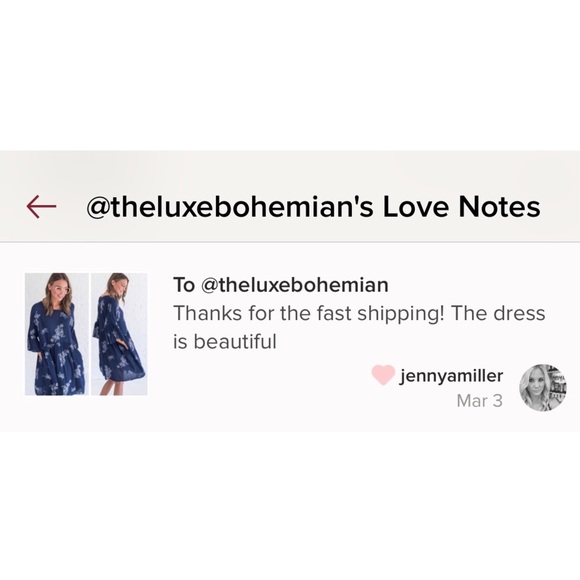 Navy Blue & White Floral Embroidered Dress - Picture 4 of 4